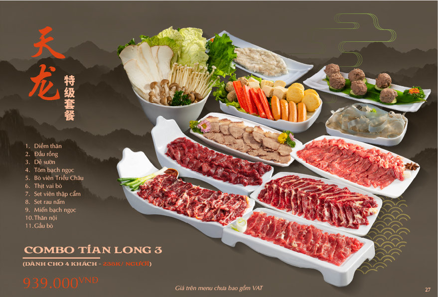 COMBO TIAN LONG 3 ( Dành cho 4 khách)