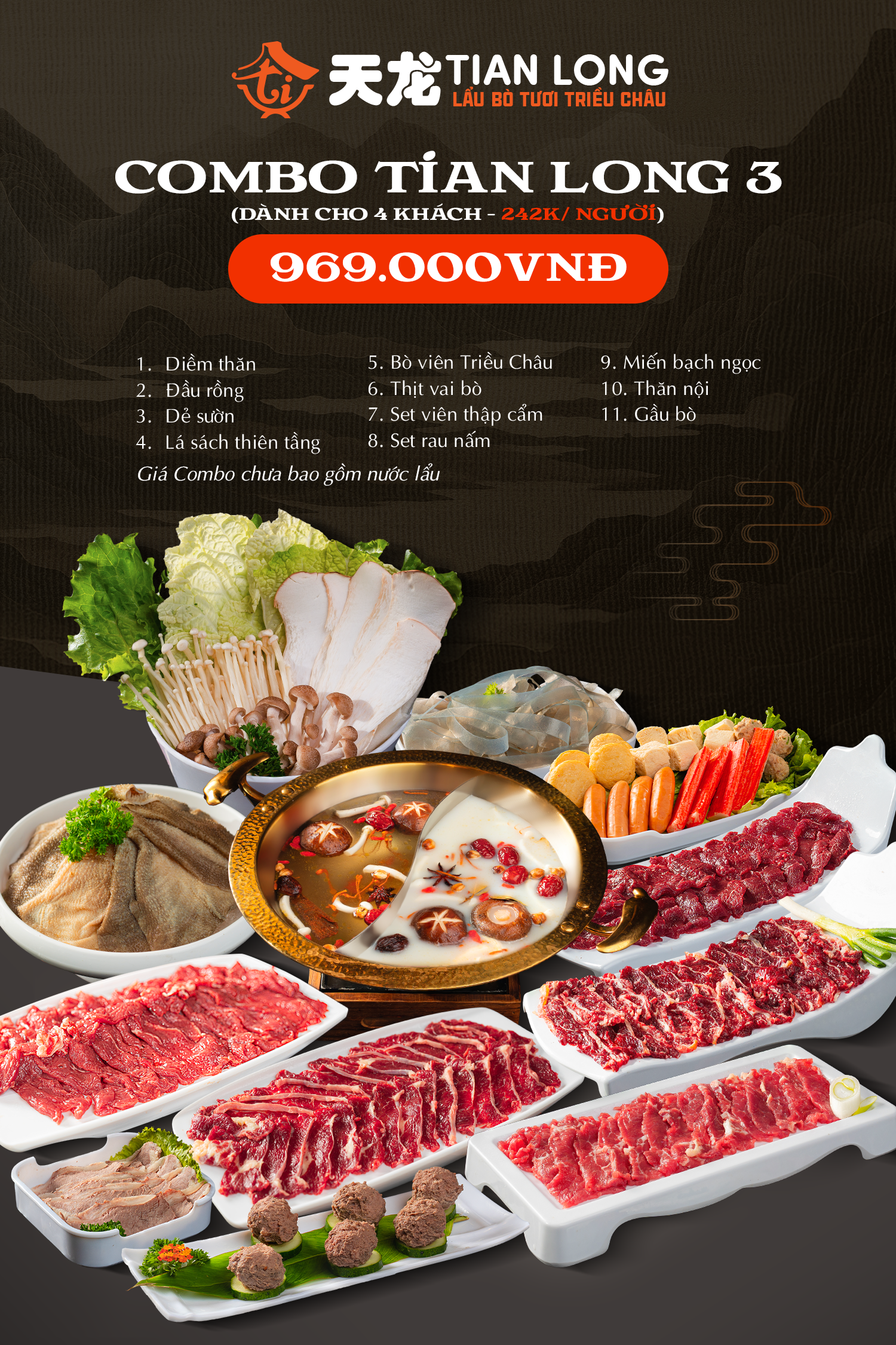 COMBO TIAN LONG 3 ( Dành cho 4 khách)