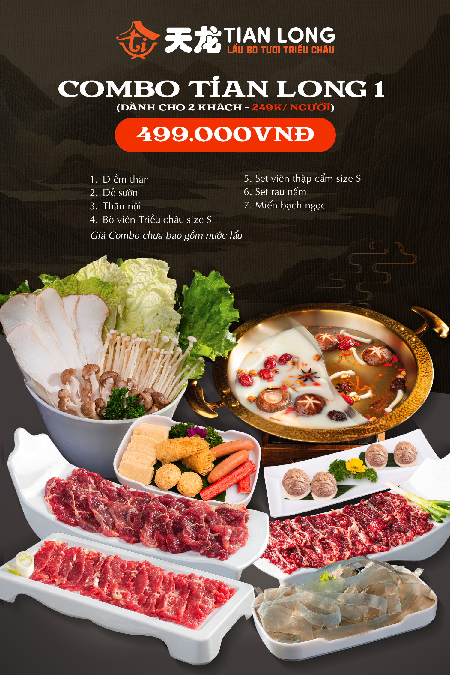 COMBO TIAN LONG 1 ( Dành cho 2 khách)
